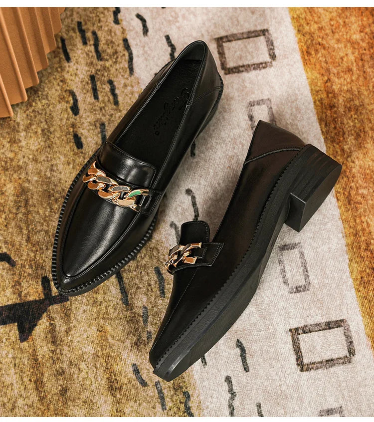 Mocassin chaine femme