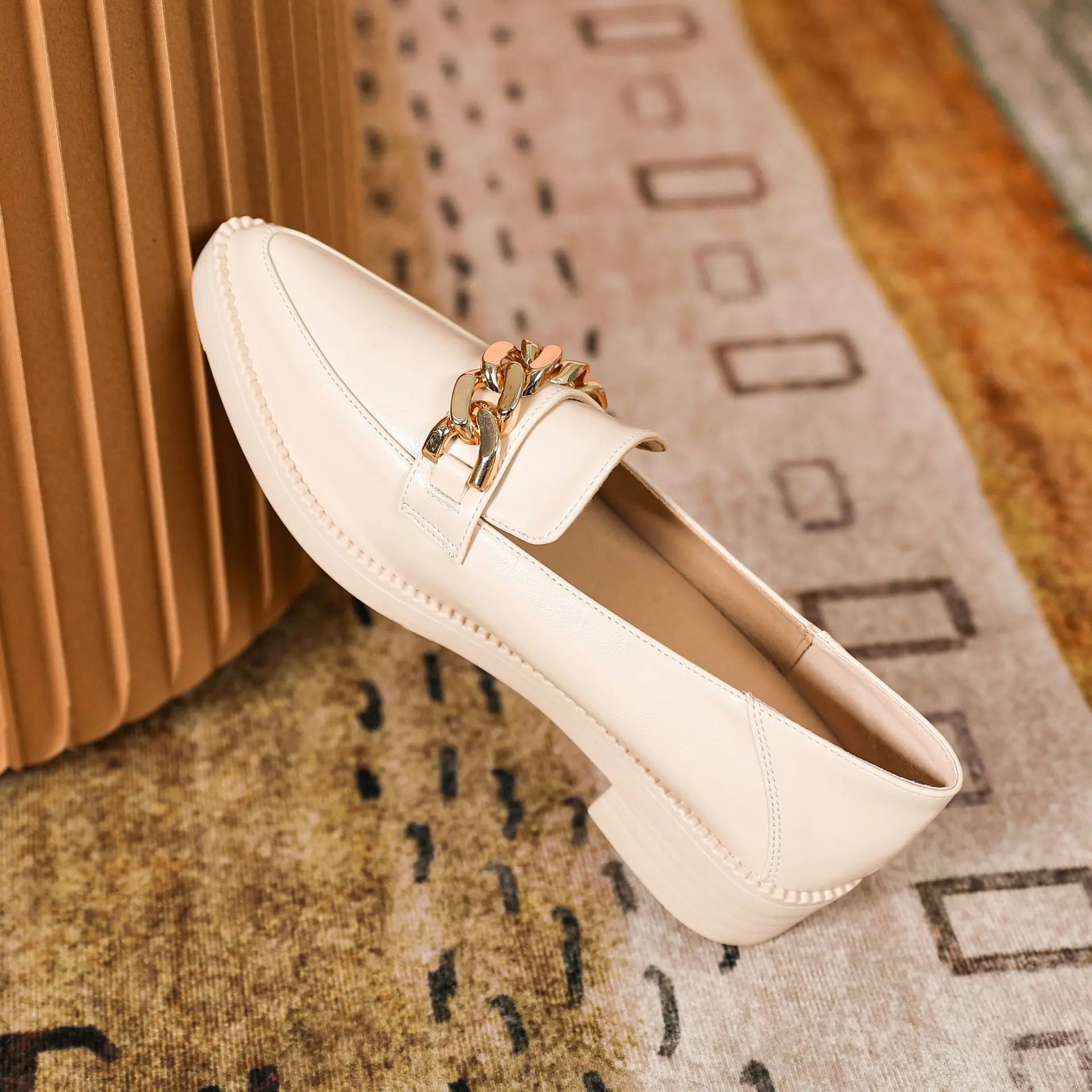 Mocassin chaine femme