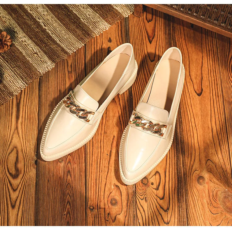 Mocassin chaine femme