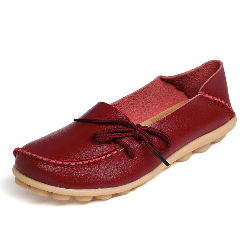 mocassin cuir femme