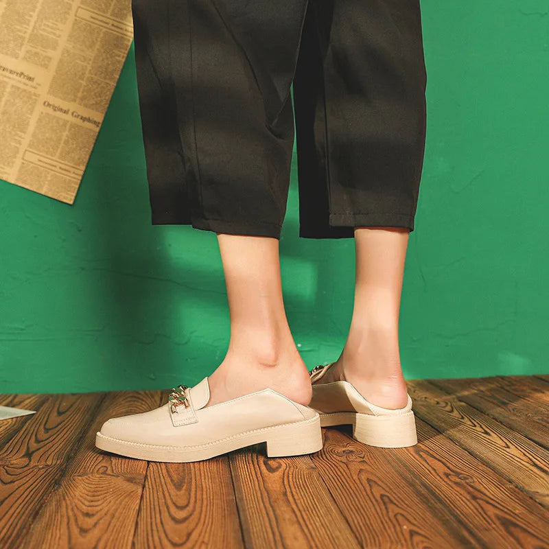 Mocassin chaine femme