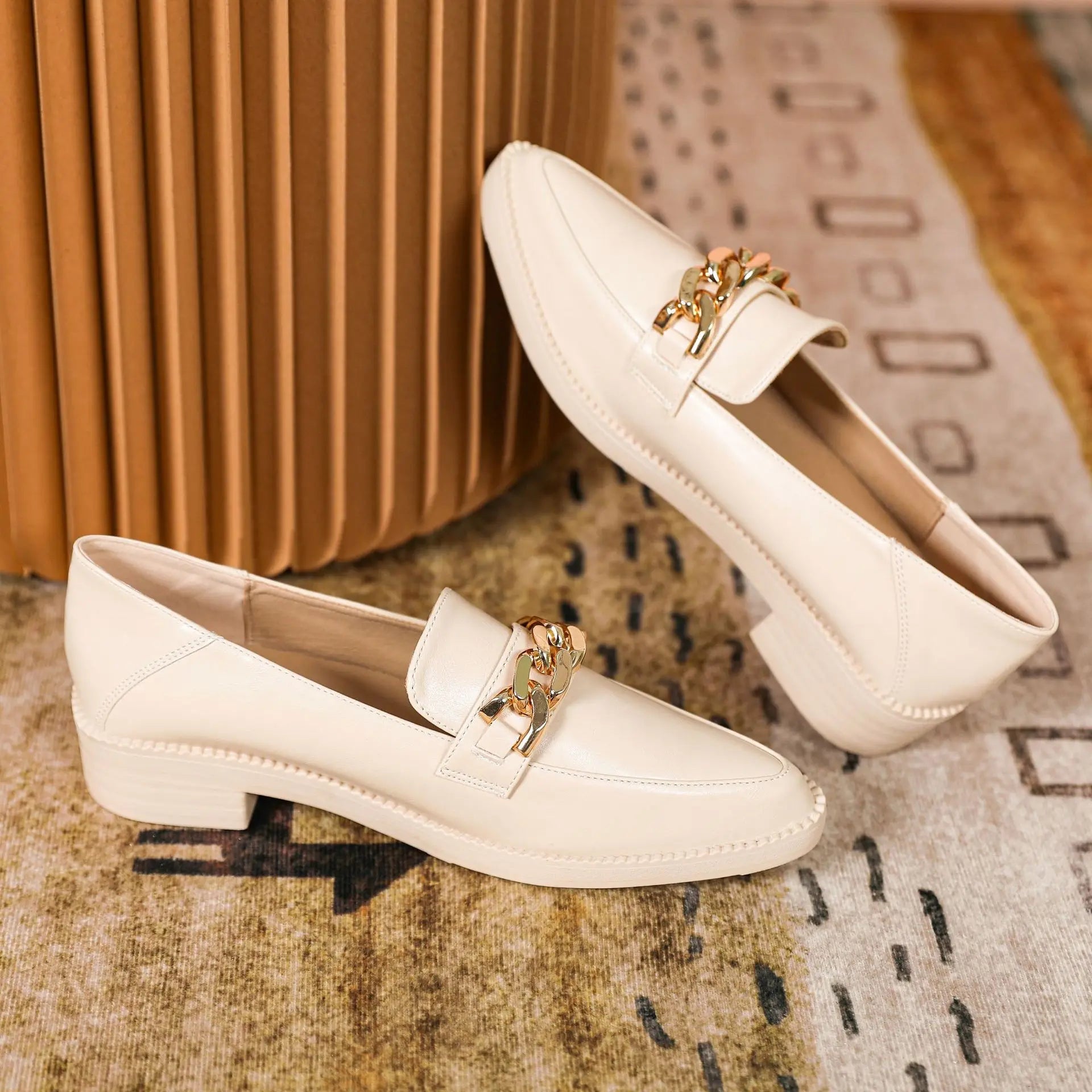 Mocassin chaine femme