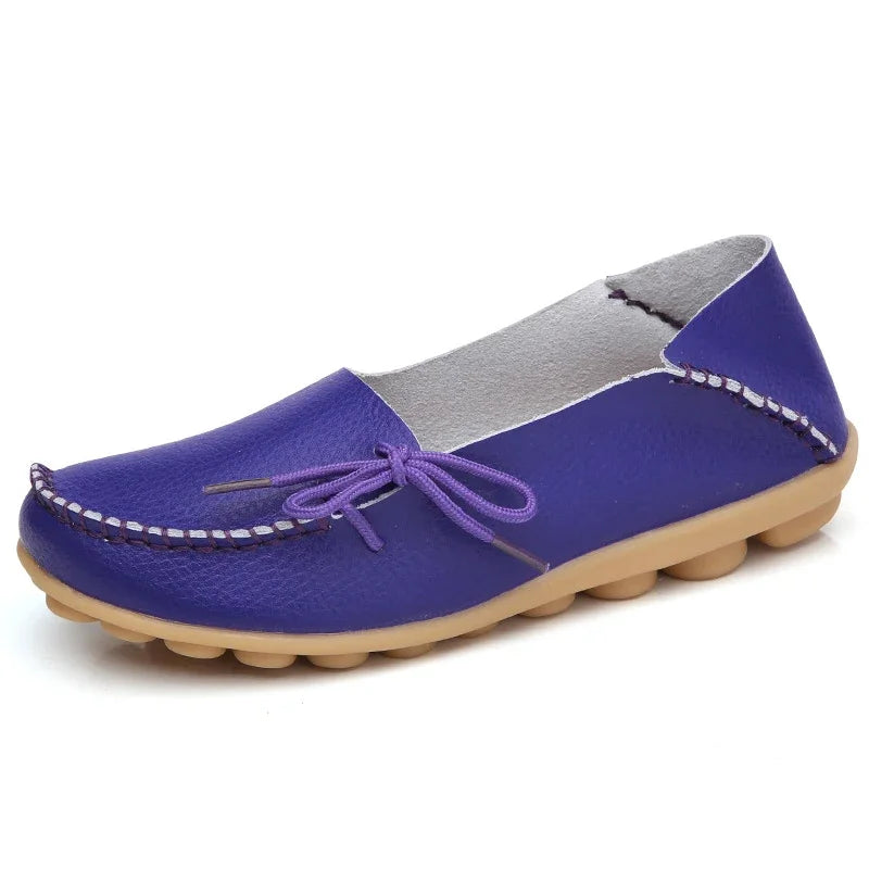 mocassin cuir femme