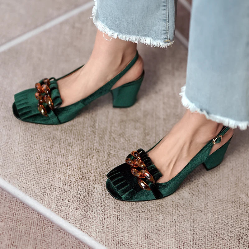 Mocassin bride femme